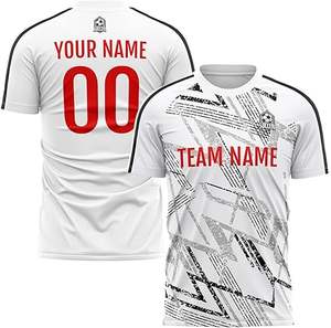 Conjunto de Uniforme de Fútbol Personalizable - Manga Corta 100% Algodón de Secado Rápido Unisex para Adultos - Product Image 2