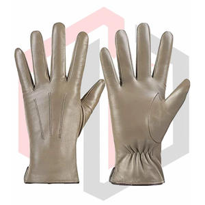 Guantes de Invierno para Mujer de la Mejor Calidad, Cálidos, de Piel de Oveja, Forro de Cachemira, Pequeños, Beige, Resistentes a Desgarros, Transpirables - Product Image 1