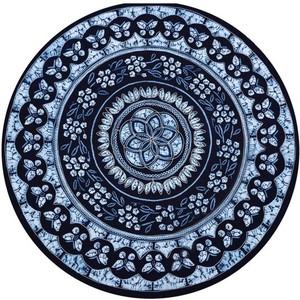 Rond Mandala Éléphant Boho Plage Jeter Tapisserie Design Indien Yoga Tenture Murale Pique-Nique-Vente En Gros Style Aubusson avec Glands - Product Image 3