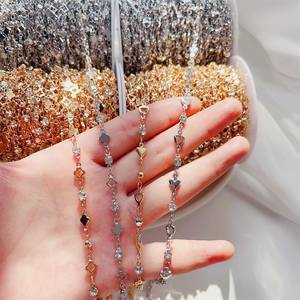 Elegante collar de eslabones de cadena de cuentas de flores para hacer pulseras Classic Forever Jewelry con certificado IGI - Product Image 4