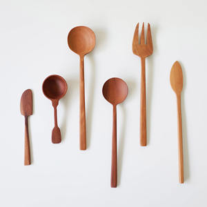 Top choix couverts en bois conception unique dîner couverts en gros ensembles d'ustensiles de salle à manger en bois - Product Image 2