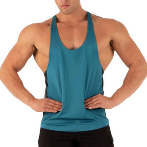 Oem Custom Logo High Quality Fashion White <b>Black</b> Cotton <b>Men's</b> Workout Singlet Fitness Gym <b>Tank</b> <b>Top</b> For <b>Men</b> - Product Image 1