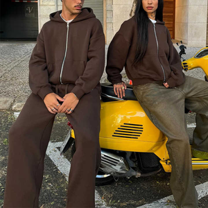 Respirant 100% coton survêtements pour hommes 2 pièces tenues athlétiques décontractées survêtements pour hommes vêtements homme ensembles - Product Image 4