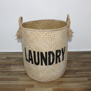 Artex Dong Thap usine grand panier à linge pliable tissé pour l'organisation de la maison stockage de vêtements conception de feuille de palmier - Product Image 2