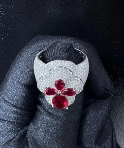 Hip Hop Moissanite Diamond Hombres-Mujeres Anillo de compromiso - Product Image 2