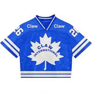 Camiseta Deportiva de Malla Personalizada de Fútbol Americano con Diseño de Sublimación Extragrande, Corte Holgado, Talla Grande, Manga Corta y Transpirable - Product Image 5