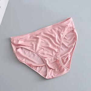 Bragas lisas transpirables personalizadas, bragas cómodas para mujer al por mayor, bragas de algodón orgánico informales de primera calidad 100% - Product Image 1