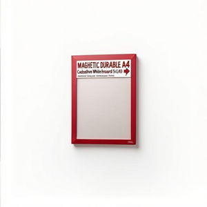 Magnetic DURABLE <b>A4</b> Red Adhesive Whiteboard <b>Frame</b> 5pcs/pack - Product Image 3