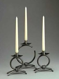 Bougeoir en métal classique support Style élégant romantique pour la maison Table de fête de mariage pièce maîtresse bougeoir moderne - Product Image 4