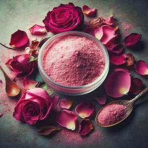 Wholesale Premium Quality Rosa Damascena Rose Petal Powder Best Price Direct India Private Label Bottle Best Quality <b>Plant</b> - Product Image 1