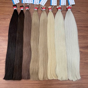 Extensions de cheveux humains vierges vietnamiens de qualité supérieure Cheveux en vrac Tissages droits soyeux pour le tressage Extensions de cheveux en vrac - Product Image 6