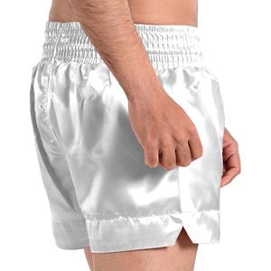 Shorts de boxe personnalisés de haute qualité pour hommes et femmes pour l'entraînement aux arts martiaux, sport de boxe, 100% polyester, imprimé par transfert thermique - Product Image 4