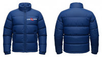 Veste matelassée imperméable et respirante pour homme, avec fermeture éclair, coupe-vent, col montant, logo frontal, style décontracté, pour l'extérieur, fourniture OEM