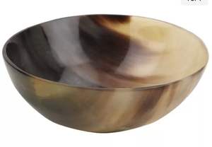 Vaisselle jetable de qualité supérieure, bol à salade en corne naturelle fait à la main, imperméable, taille personnalisée unique, technique polie - Product Image 6