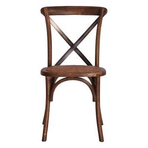 Silla de comedor con respaldo cruzado de Metal de hierro Industrial Vintage moderna, asiento de madera de Mango, estilo de diseño antiguo para el hogar, salón, apartamento, uso - Product Image 2