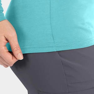 Personnalisé grande taille femmes à manches longues sous gommages chemises Stretch ajusté sous gommages haut t-shirts pour femmes 2025 - Product Image 6