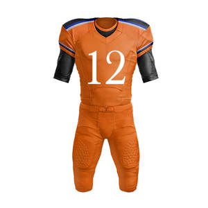 Uniformes de football américain personnalisables en gros, de haute qualité, nouveau design, grandes tailles, respirants, parfaits pour la saison estivale - Product Image 4
