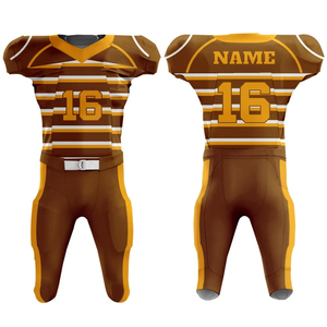 Uniformes de football américain personnalisés en sublimation complète Concevez votre propre uniforme de maillot de football américain réversible - Product Image 6
