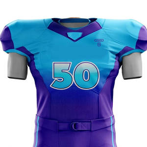 Maillot de football américain le plus vendu 100% polyester uniforme de football américain avec marque privée - Product Image 4