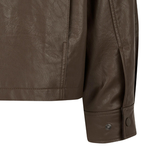 Chaqueta de Cuero para Hombre, Precio al por Mayor, Modelo 2026, Tinte Liso, Estilo Casual, 100% Cuero Vacuno Genuino, Cierre de Cremallera, Transpirable - Product Image 6