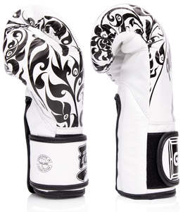 Gants de boxe de haute qualité Fairtex X Glory édition limitée, style original, 100% cuir véritable, fabriqués pour la boxe de combat - Product Image 4