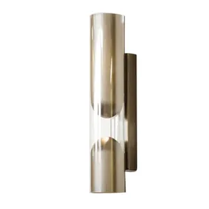 RenataDuo Modern Minimalist <b>Wall</b> <b>Light</b> LED <b>with</b> Warm White CCT 6W Power Brass and Copper Body E26 Bulb Base for Living Room - Product Image 1