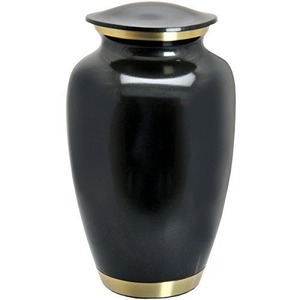 Urnes et jarres décoratives en métal de style américain pour adultes Cendres de crémation brunes Bande florale gravée pour la cérémonie funéraire - Product Image 6