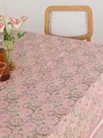 Nappe imprimée de bloc floral de luxe couverture de Table en coton faite à la main élégante Table à manger lin Boho décor à la maison cadeau de mariage