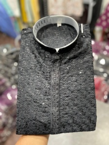 Vêtements traditionnels vêtements de fête indiens pour hommes vêtements ethniques pour cérémonies mariages vêtements de fête Kurta pour hommes élégant indien - Product Image 4