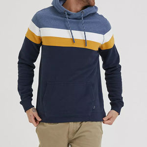 Sweat à capuche rayé pour homme, durable, faible MOQ, manches régulières, bonne qualité, vêtements décontractés de marque, pour les sorties quotidiennes - Product Image 2