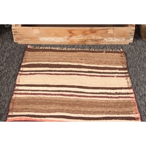 พรมขนาด 2.8x6.4 ฟุต, พรมตุรกีโบราณ, พรมสีเบจ KLM - Product Image 2