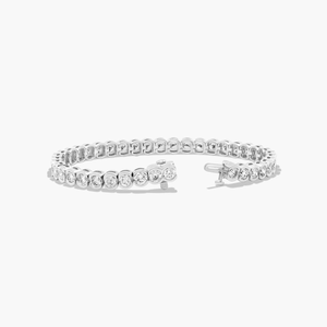 Style romantique 6 pouces Moissanite diamant Tennis Bracelet 925 Premium argent glacé Hip Hop rue mode cadeau à la mode pour elle - Product Image 3