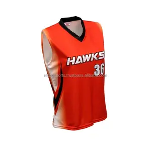 Sport Team Logo Baseball Jerseys Laranja com Preto Softball Jerseys Homens Sem Mangas V Neck Baseball T-Shirts para Jogo