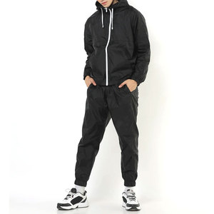 Nouvelle mode, ensemble de survêtement deux pièces zippé coupe-vent pour homme, manches longues, streetwear avec bas de survêtement actifs - Product Image 1