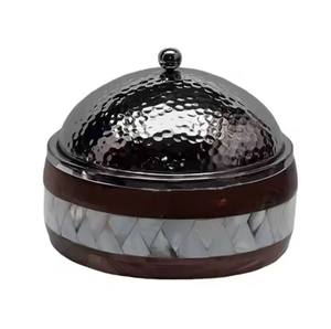 Pot à chaud décoratif en métal Excellente qualité Casserole de qualité supérieure Classique Élégant Vente en gros Pot à chaud fantaisie Chauffe-plat - Product Image 5