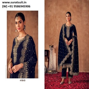 Costume Salwar en velours à la demande collection d'hiver - Product Image 6