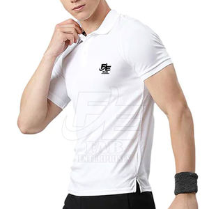 Polos de hombre de alta calidad 100% algodón, manga corta, diseño personalizado compatible con la venta - Product Image 3