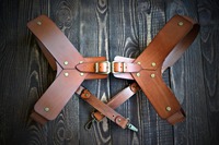 Harnais de poitrine, petits accessoires pour le dos, cadeaux faits à la main pour les garçons d'honneur, cuir véritable, hommes, couleur personnalisable, logo de haute qualité