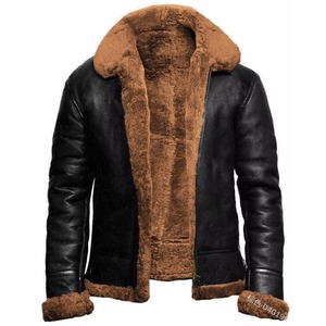 Veste d'hiver de style High Street pour hommes, veste en cuir légère en peau de mouton, veste pour homme, OEM ODM, nouveau design - Product Image 6
