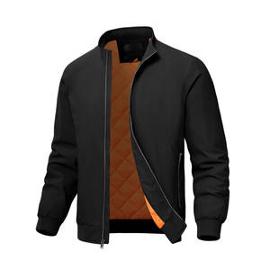 Blouson Bomber Homme Personnalisé en Satin avec Broderie Fine sur le Devant, Style Sportif, Couleurs Variées, Neuf, Hiver, Vente en Gros - Product Image 1