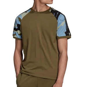 Personalizado bordado 100% algodón Ringer camiseta de gran tamaño Fit tejido de punto con el logotipo de la empresa comercial - Product Image 1