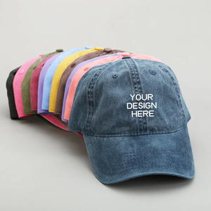 หมวกเบสบอลปีกโค้งแบบกำหนดเองหมวกปัก3D สำหรับคุณพ่อขนาด6หรือ5แผงหมวก2D ออกแบบข้อความและโลโก้ของคุณได้ตามต้องการ - Product Image 2