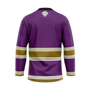 Camiseta de hockey sobre hielo personalizada, logotipo de equipo, uniforme de hockey impreso por sublimación OEM, camisetas de hockey de secado rápido transpirables - Product Image 1