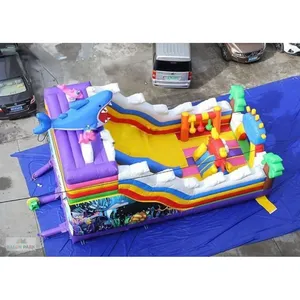 Tobogán Inflable Comercial de 8x5x7m con Forma de Tiburón, Castillo Hinchable de PVC Resistente para Exteriores, Parque de Diversiones - Product Image 2