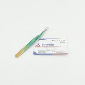 แหนบต่อขนตาแบบจับเพชรคุณภาพสูง45องศาลายหินอ่อนพลาสม่าโรสโกลด์ออกแบบโลโก้ได้ตามต้องการ - Product Image 3