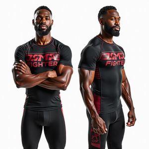 Personalizado BJJ Rash Guards Fabricante Premium Sublimación Impresión Durable MMA Rash Guards Perfecto para Gimnasio y Entrenamiento - Product Image 6