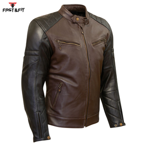 Chaqueta de cuero de moto deportiva para hombre recién llegada diseño de color sólido en lienzo hecho en Pakistán nuevo estilo - Product Image 3