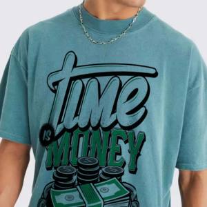 เสื้อยืดแฟชั่นทรงโอเวอร์ไซส์สำหรับผู้ชาย ลายพิมพ์วินเทจ ผ้าถักย้อมสีแบบแอซิดวอช 100% ผ้าฝ้าย ระบายอากาศได้ดี เป็นมิตรต่อสิ่งแวดล้อม เหมาะสำหรับฤดูร้อน - Product Image 2