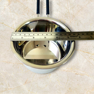 VKL Stainless Steel Metal Mini Sauce <b>Pan</b> Pot and <b>Pan</b> Cookware Kitchen Cooking Pot 14 cm Induction Friendly - Product Image 5