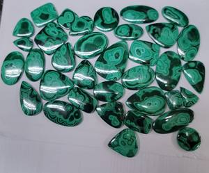 Vente en gros de malachite de haute qualité, forme mixte, cabochon, pierre précieuse, vente en gros de cristal de guérison naturel, malachite, fabrication de pendentifs - Product Image 1